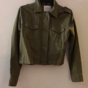 Cropped military jacket